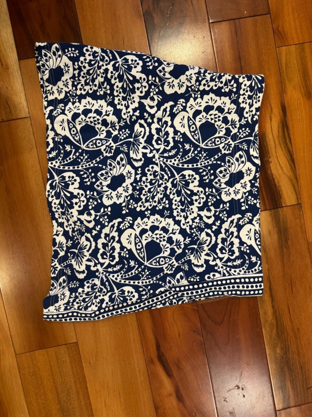 Gretchen Scott Navy and White Floral Skirt